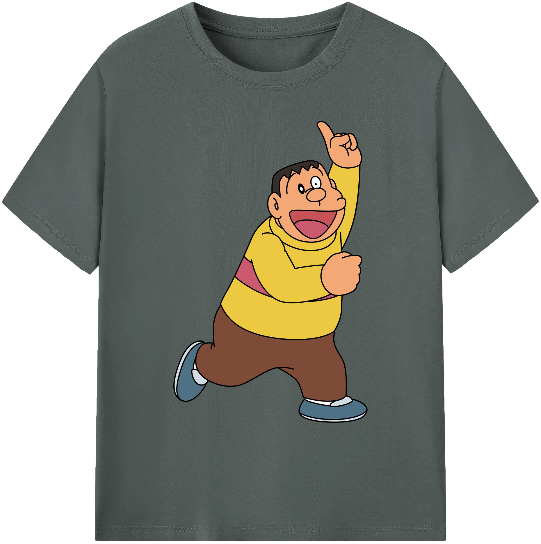 （画像用） ドラえもん 剛田武 Doraemon Gouta Takeshi 綿100％ メンズ半袖Tシャツ｜肌触りやわらか＆通気性